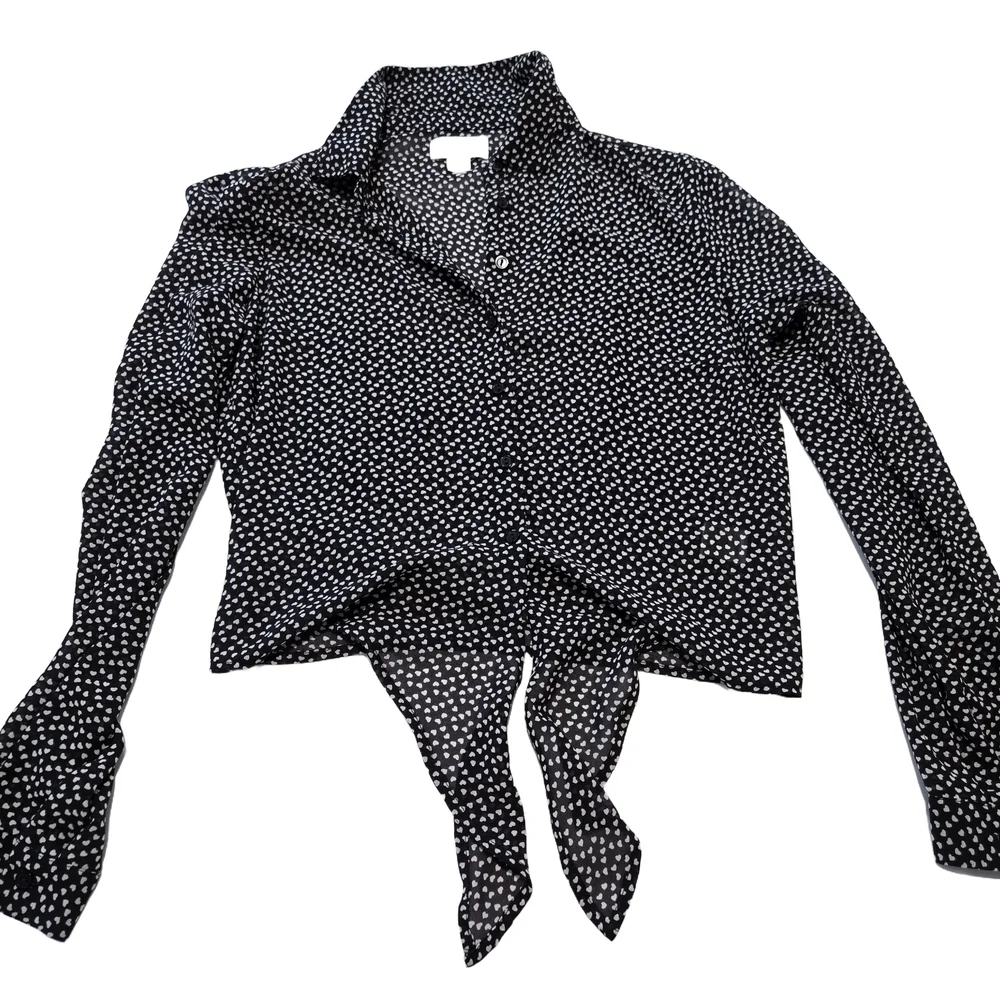 Black and White Polka Dot Blouse